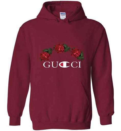 gucci x champion hoodie authentic